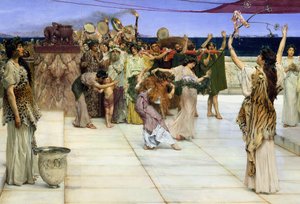 Una dedicación a Baco, 1889 (detalle) de Lawrence Alma Tadema